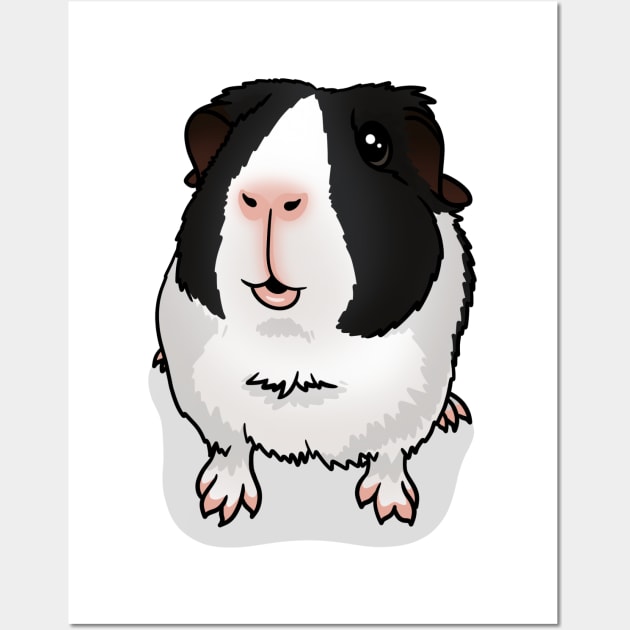 Black Dutch Guinea Pig Wall Art by Kats_guineapigs